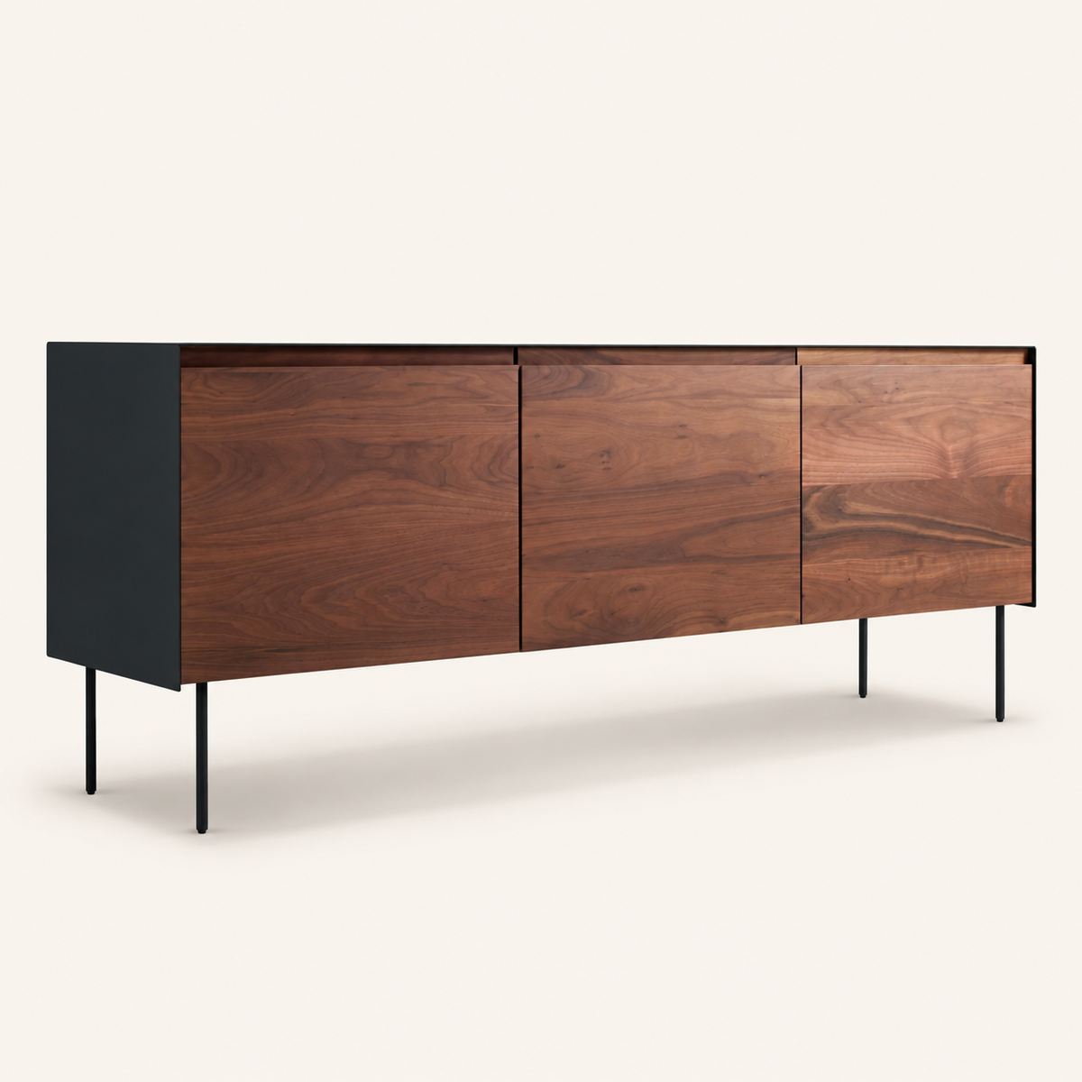 Blu Dot Clad 3 Door Credenza - Walnut