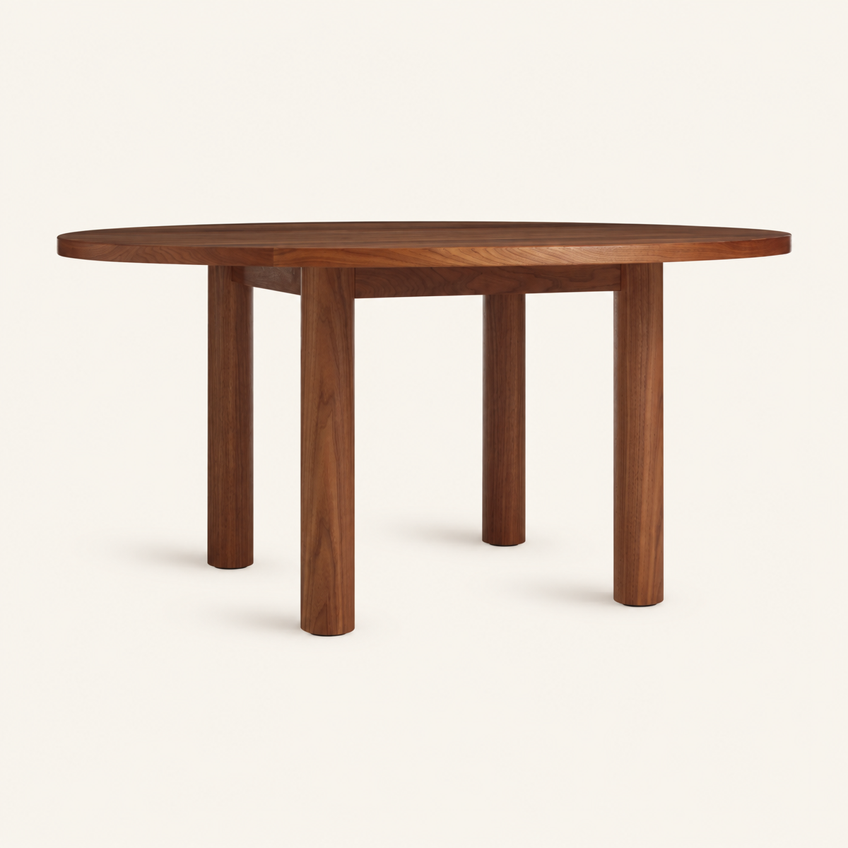 Blu Dot Good Times Round Dining Table - Walnut