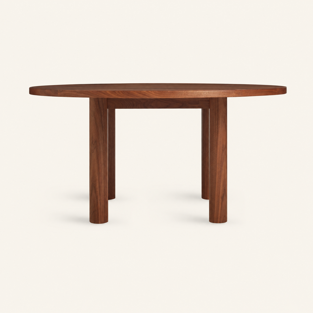 Blu Dot Good Times Round Dining Table - Walnut