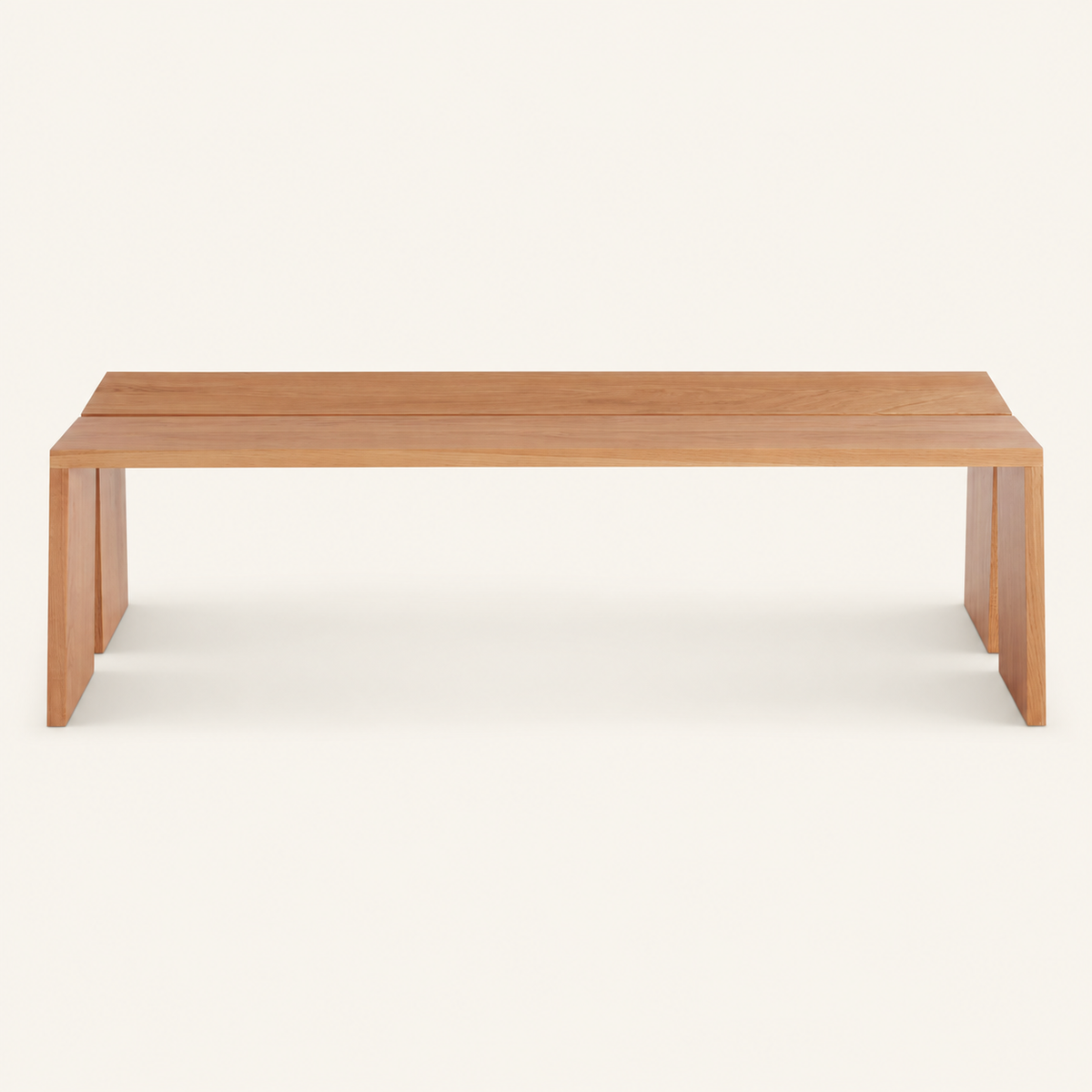 Blu Dot Amicable Split 60" Bench - White Oak