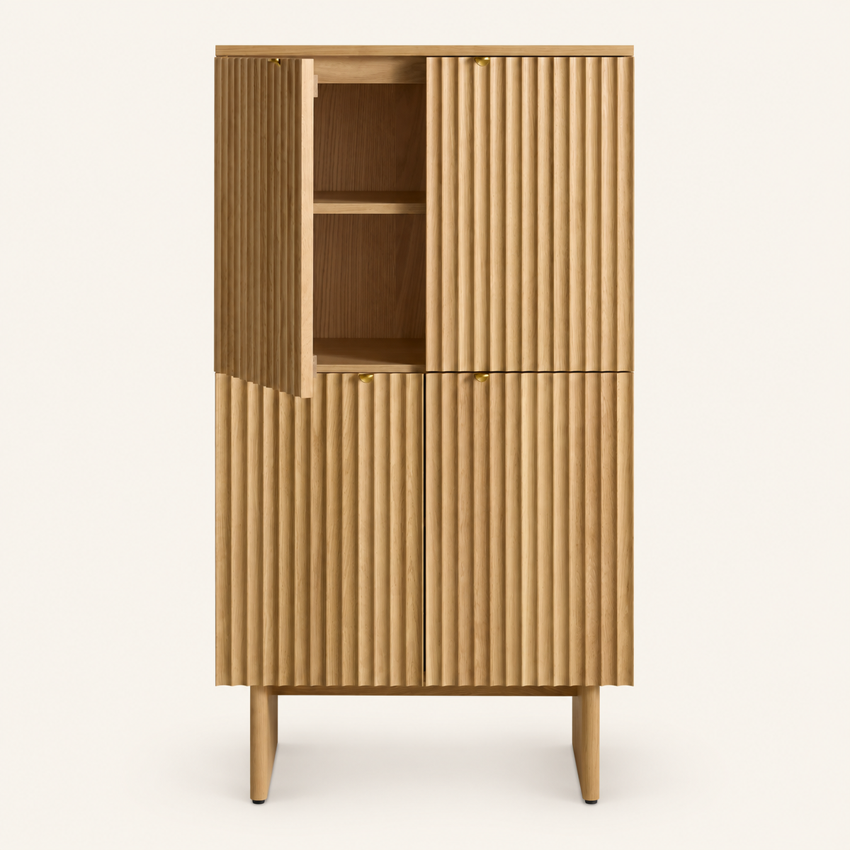 Blu Dot Murmur Storage Cabinet - White Oak