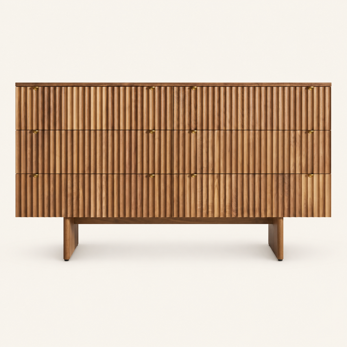 Blu Dot Murmur 6 Drawer Dresser - Walnut