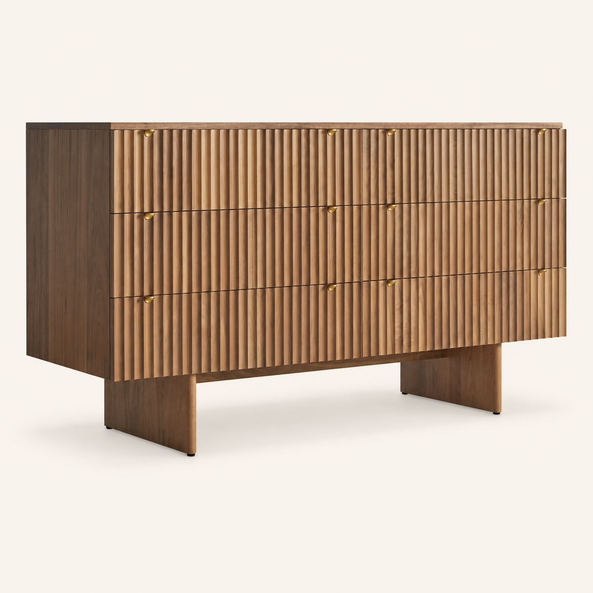 Blu Dot Murmur 6 Drawer Dresser - Walnut