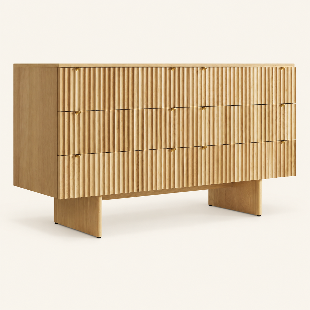 Blu Dot Murmur 6 Drawer Dresser - White Oak