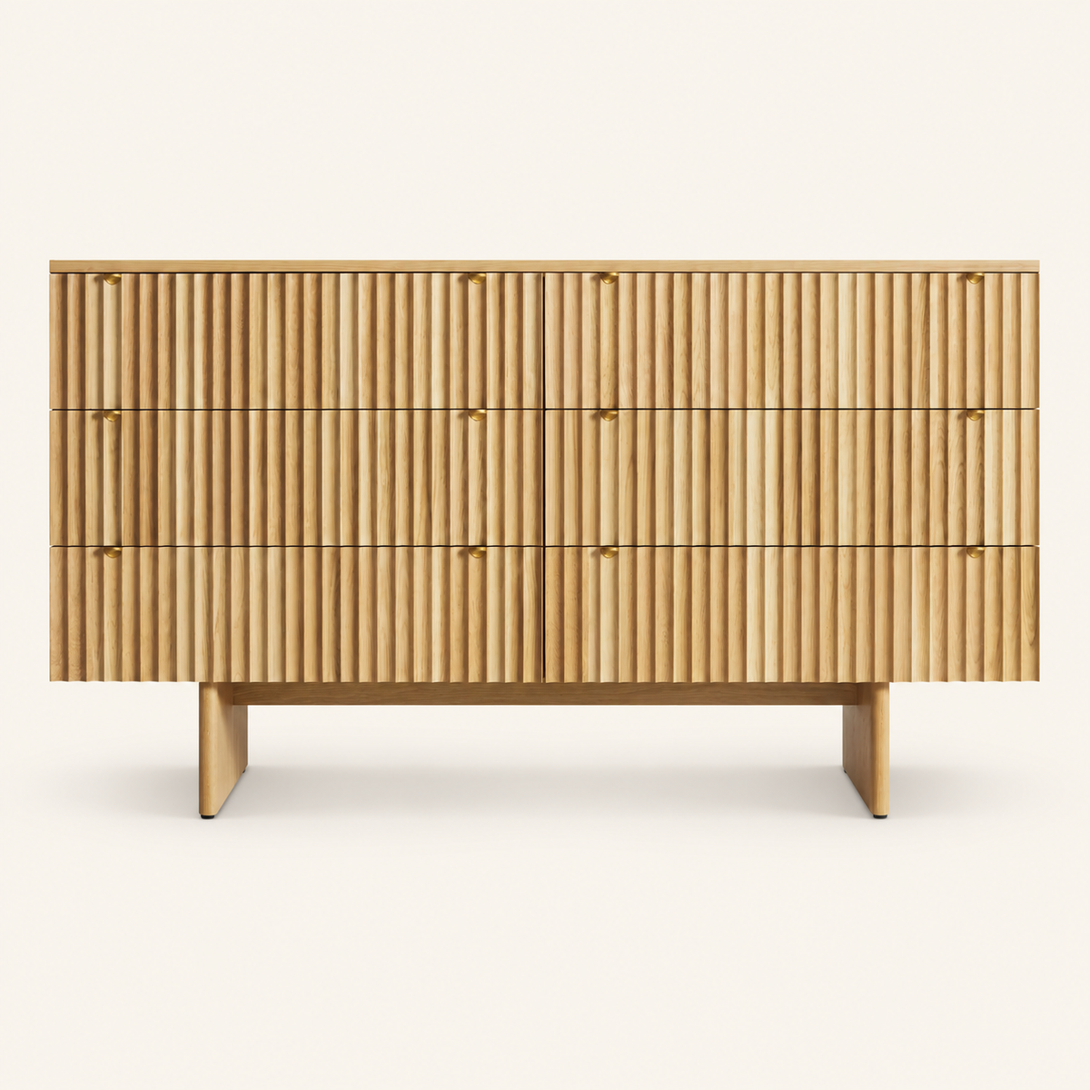 Blu Dot Murmur 6 Drawer Dresser - White Oak