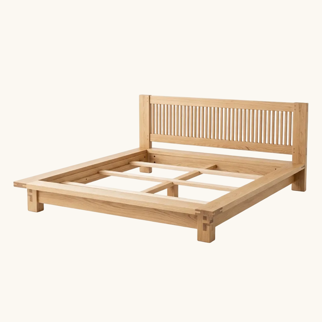 Japanese wooden bed frame