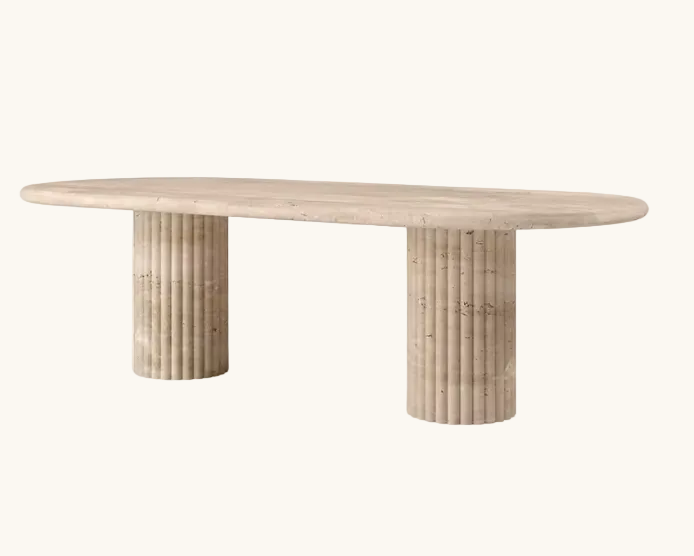 Modern Simple Oval Design Dining Table